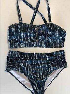 Woman’s W20 Two-Piece Swim Set with Strappy Detail